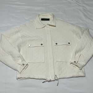 ZARA Oversized Quilted Bomber Jacket